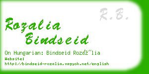 rozalia bindseid business card